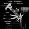 Upgraded 18 in 1 Multitool,Professional Stainless Steel